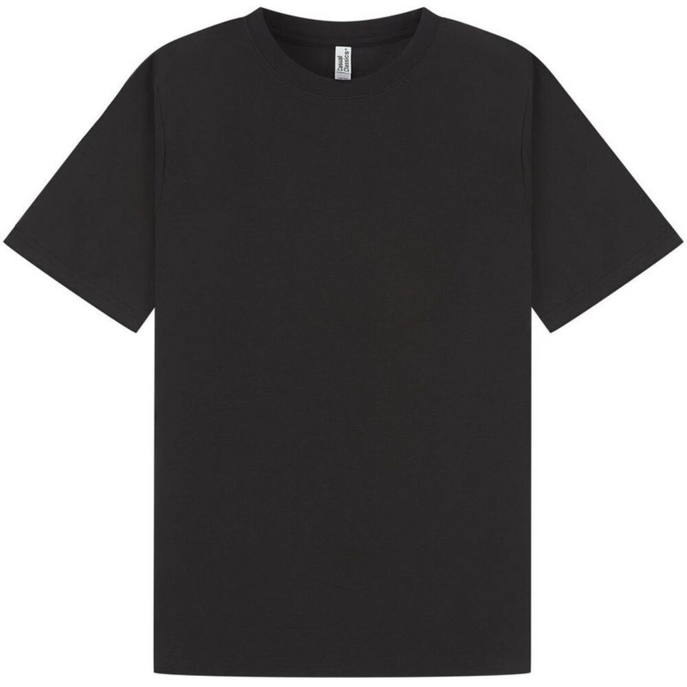 Casual Classics Unisex Adult Combed Ringspun Cotton Slim T-Shirt / Black